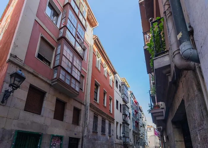 Ronda Street In The Heart Of Old Town Bilbao